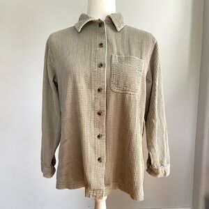 LL Bean Corduroy Button Up